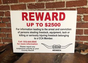 CCA Reward Signs