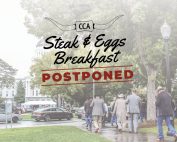 CCA has elected to postpone our Annual Steak & Eggs Breakfast, originally scheduled for Wednesday, March 25 at the Sutter Club.