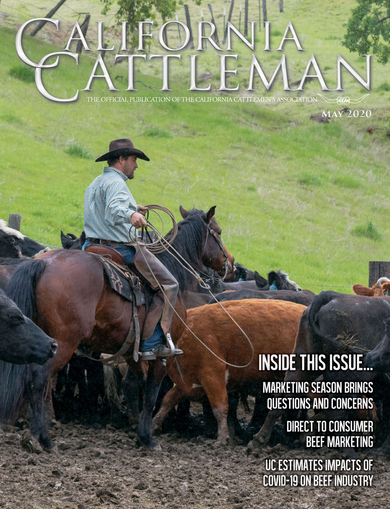 May CCA Magazine cover of cowboy