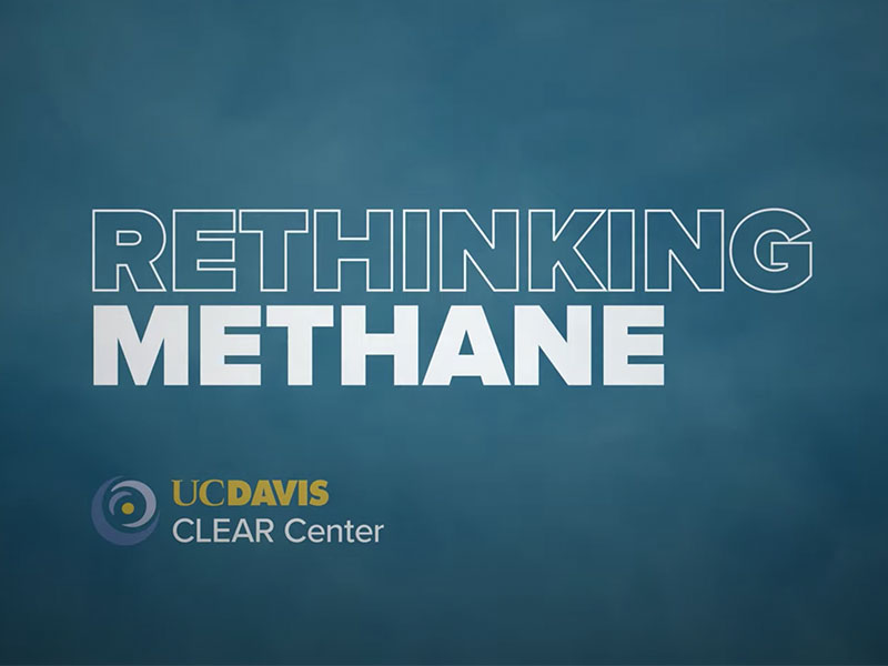 "Rethinking Methane" a screenshot of the video produced by the CLEAR Center at UC Davis