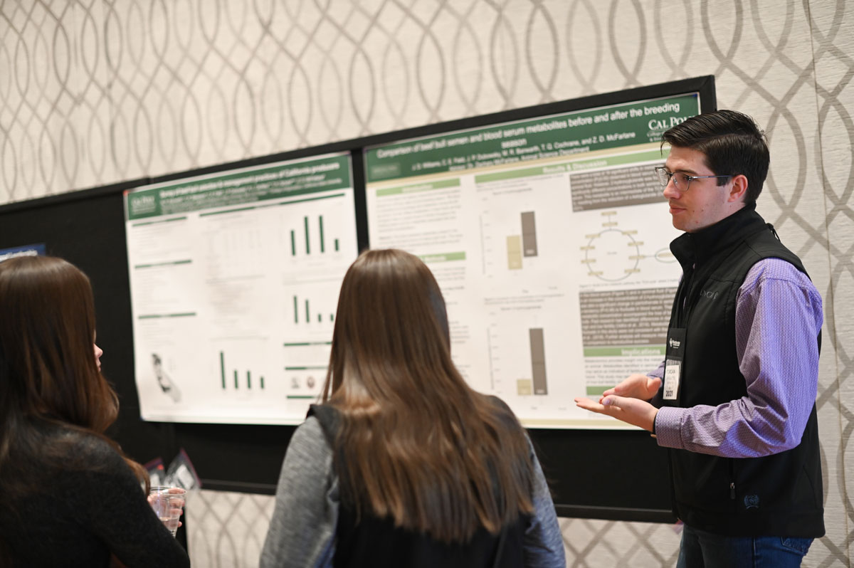 Student at poster session