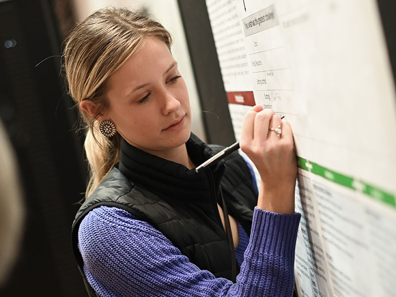 Student at poster session