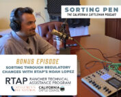 Noah Lopez recording a podcast